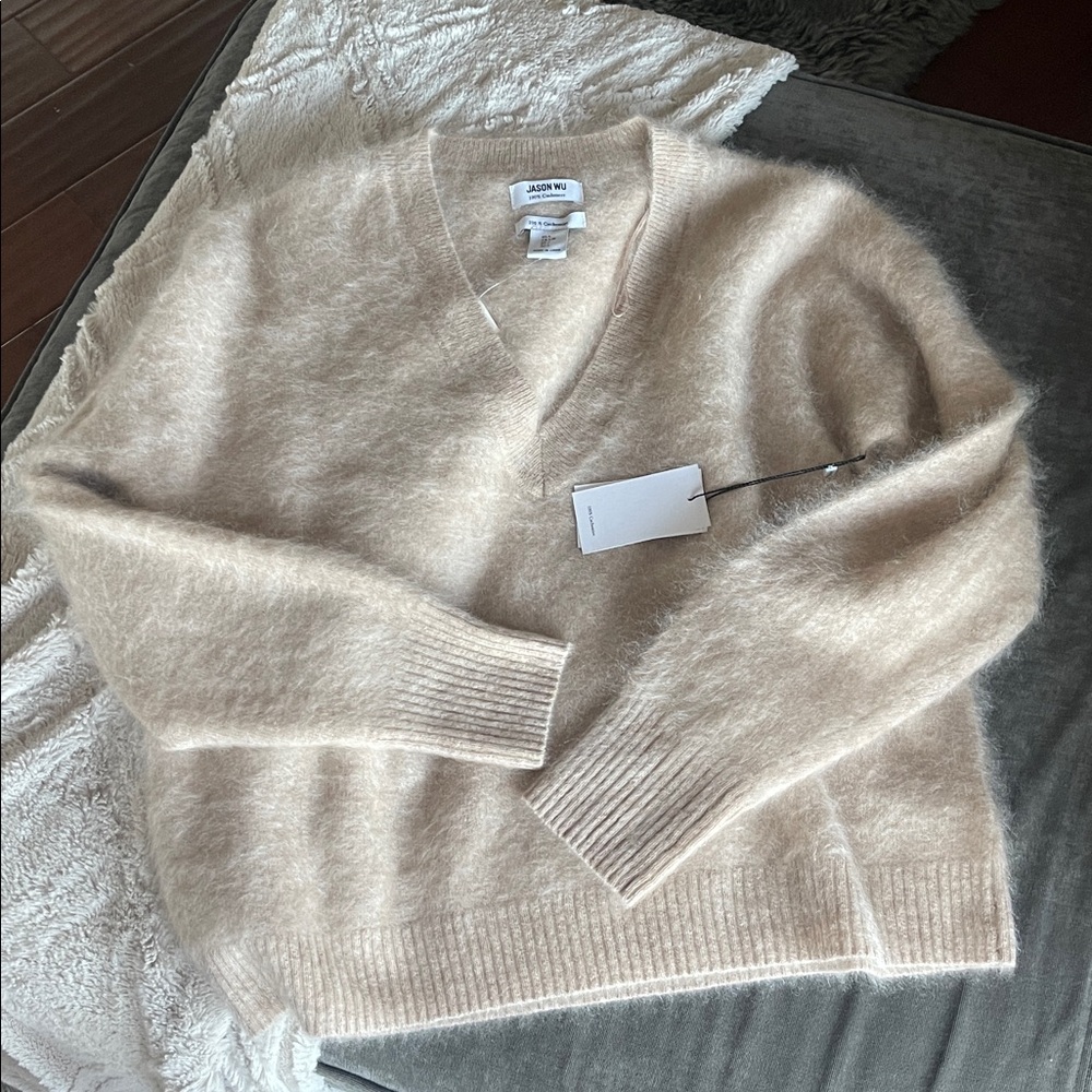 🌸SOLD🌸 NWT Jason Wu 100% Cashmere Sweater - Picture 7 of 7